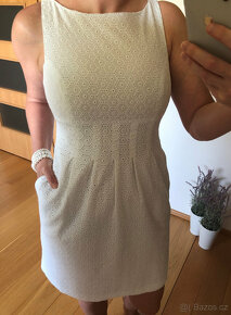 Bílé bavlněné krajkové šaty Ralph Lauren, vel. 38 - 18