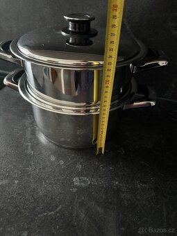 Stohovací parní systém Zepter - hrnec a parní nadoba 5,5L - 18