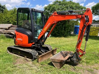 Pásový minibagr Kubota U27 s nulovým přesahem zádě - 18
