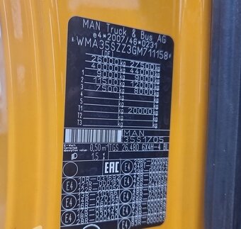 MAN TGS 26.480 - 6x4 – Valník + HR-HMF 5020 K6 – EURO 6 - 18