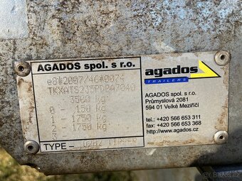 Přívěsný vozík AGADOS Atlas 3,5t - 18