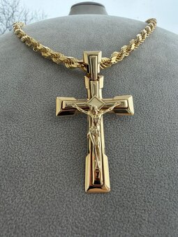 Zlaty kříž - přívěsek 19.67g 585 14k - NOVY NENOŠENÝ ZLATO - 18