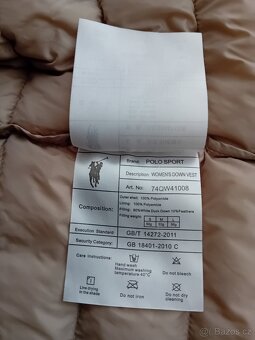 Ralph Lauren Polo Sport dámská vesta vel. S péřová - 18