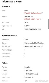 Škoda Kodiaq 4x4 automat 140kW Benzín ČR - 18