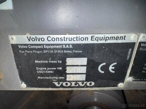Pásový bagr Minibagr Volvo ECR35D r.v. 2017  Nové pásy - 18