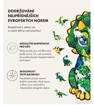 Luxusní, dřevěné puzzle WOODLIKA - 18