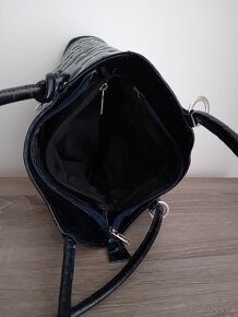 Genuine Leather dámská kabelka batůžek 2v1 kožená nová - 18
