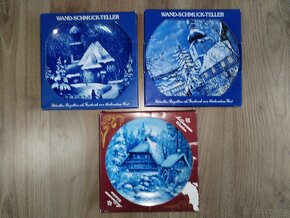 Porcelánové dekorativní talíře ZIMA - 18