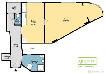 Prodej prostorného 2+kk s lodžií, U libeňského pivovaru, Pra - 18