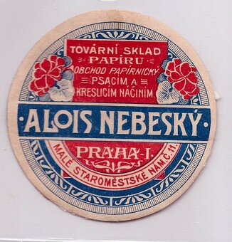 PRAHA - velká sbírka starých papírových pečetí - 151 ks - 18
