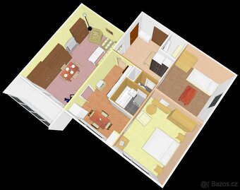 Prodej bytu 3+1, 73 m² – Vsetín-Sychrov, 6. patro, lodžie - 18