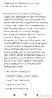 Krosna na dítě Osprey Poco smoke Gray(modrá) - 18