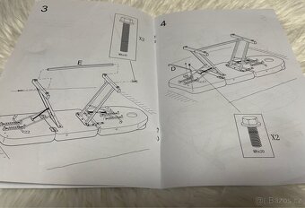 Kosmetické, tetovací masážní lehátko polohovací se stoličkou - 18