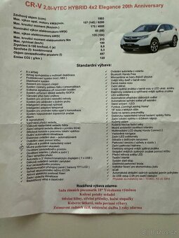Honda CR-V,2.0i-HEV,135kw,10/2019,76276km,ČR,1.MAJ,ZÁRUKA - 18