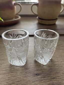 Sada broušeného skla - HAND CUT LEAD CRYSTAL - Czechoslovak - 18