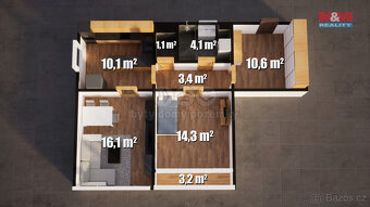 Prodej bytu 2+1, 59 m², Jablonec nad Nisou, ul. Budovatelů - 18