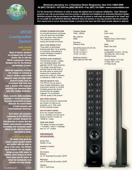 McIntosh XRT28 - 18