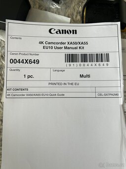 Kamera Canon XA50 - 18