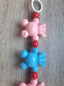 Retro řetěz na kočárek a chrastítko - 18