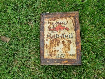 Historické plechovky od oleje. Mobiloil, Shell, Fantolin. - 18
