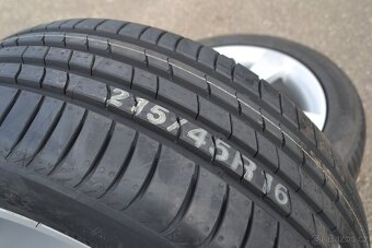 Škoda Fabia III/Rapid- NOVÝ letní Alu komplet 215/45/R16 - 18