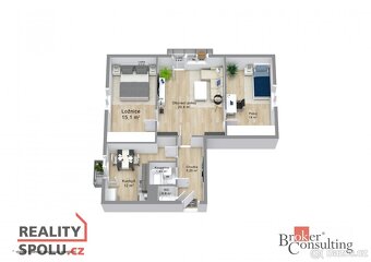 Prodej, byty/3+1, 69 m2, Lidická 440/8, 36001 Karlovy Vary,  - 18