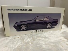 1:18 Mercedes-Benz SL600 (1997) Black - AUTOart Millennium - 18