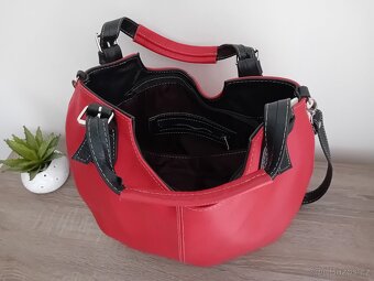 Leather dámská velká hobo kabelka kožená nová - 18