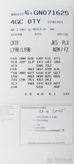 Audi A6 C7 sedan Quattro V6 3.0 TDI 160 kW S-LINE, CR, 2016 - 18
