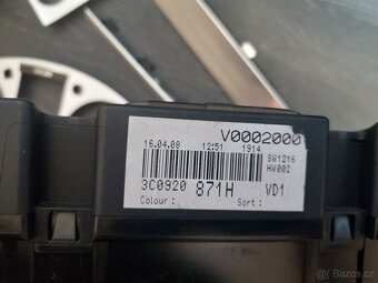 Passat R36 b6 dekor palubky set + budíky 300 kmh - 18