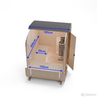 Sudová sauna 240cm AZS-ENGINEERING QUADRO 1QL - 18
