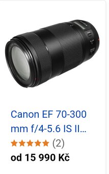 Objektiv Canon EF 70-300 mm f/4-5.6 IS II USM + clona - 18