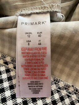 Nové dámské kostkované kalhoty Primark - č. 40, boční zip - 18