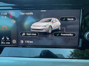 GOLF VIII 1.5TSI 96kW LIFE ACC KAMERA LED KOUPENO V ČR DPH - 18