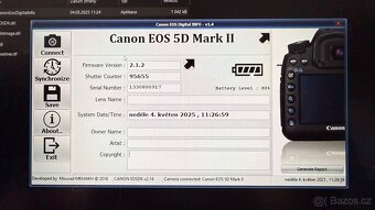 Canon EOS 5D MKII fullframe + redukce, objektivy, 4x baterie - 18