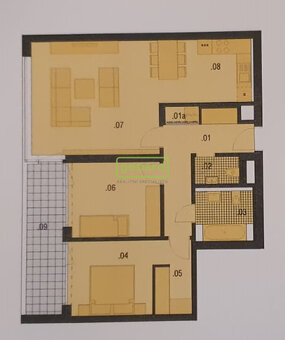 Prodej nového bytu 3+KK/B/GS/S Praha 4 Modřany - 18