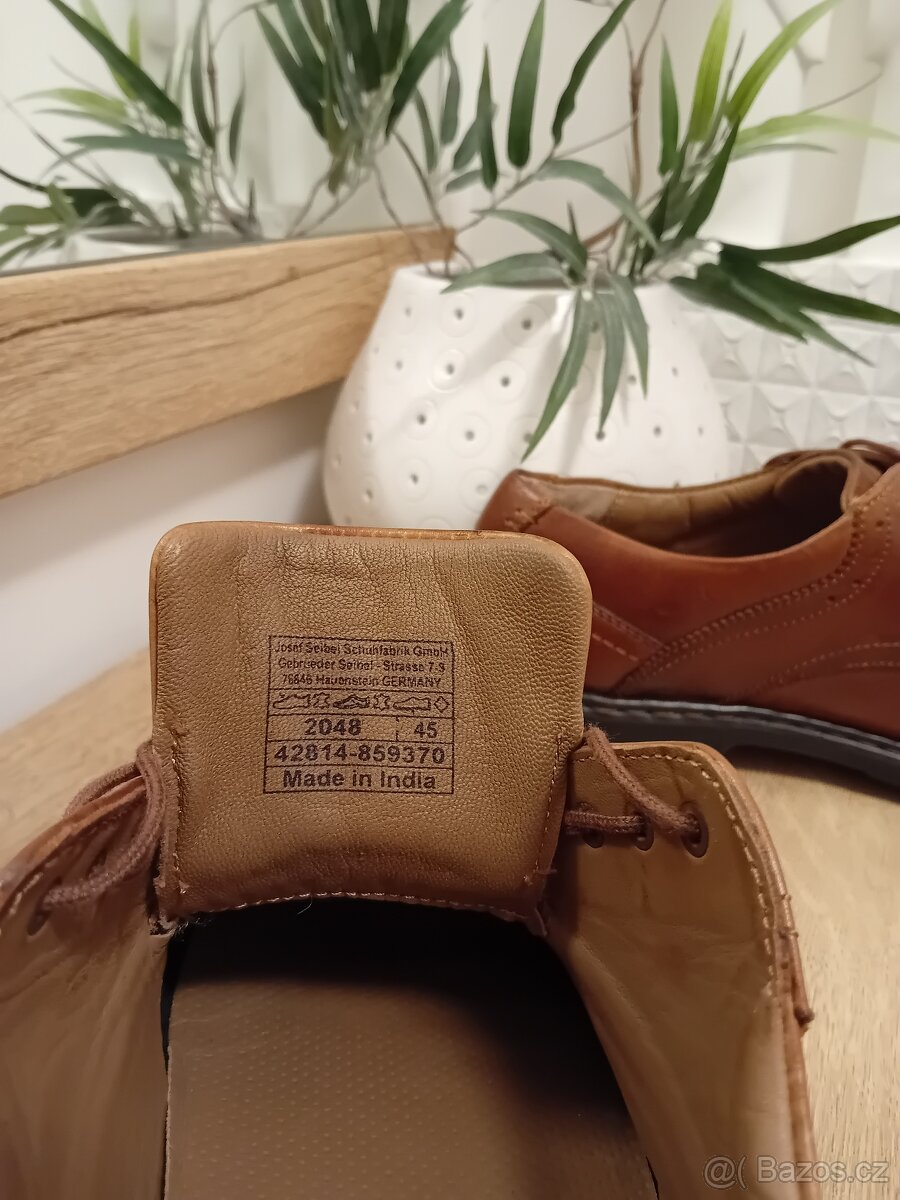 Josef Seibel pánské polobotky vel. 45/46 kožené - 19