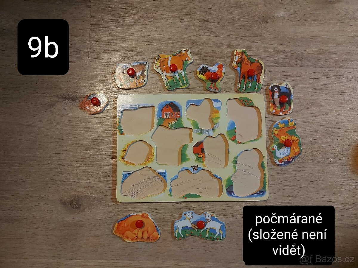 Vkládačka stavebnice dřevěná - 19