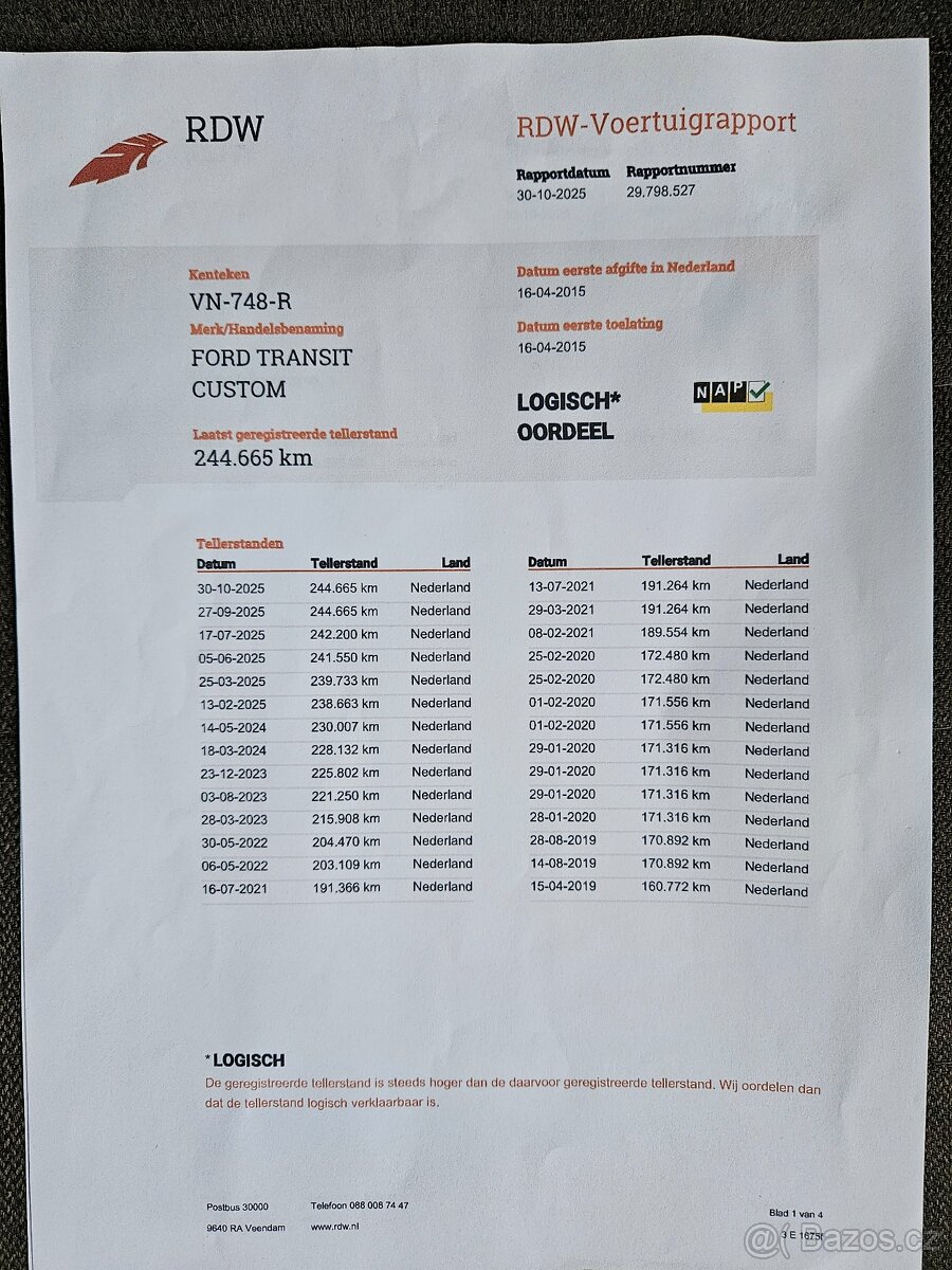 FORD CUSTOM 2.2 74KW 2015 3MÍST L1H1 DPH - 19