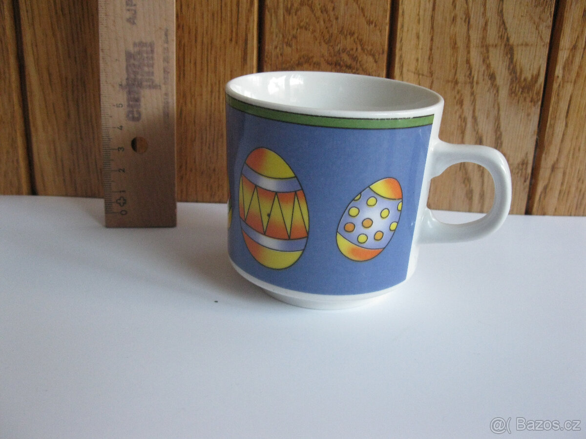 Velikonoční ubrus,hrníček,dečky,sklo,porcelán - 19