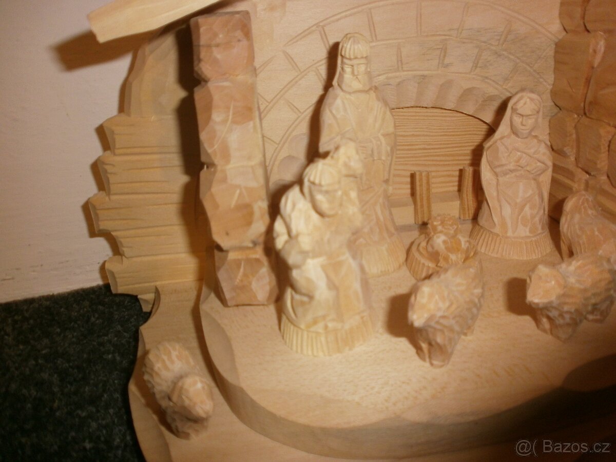 Český dřevěný betlém 14B8 - 19