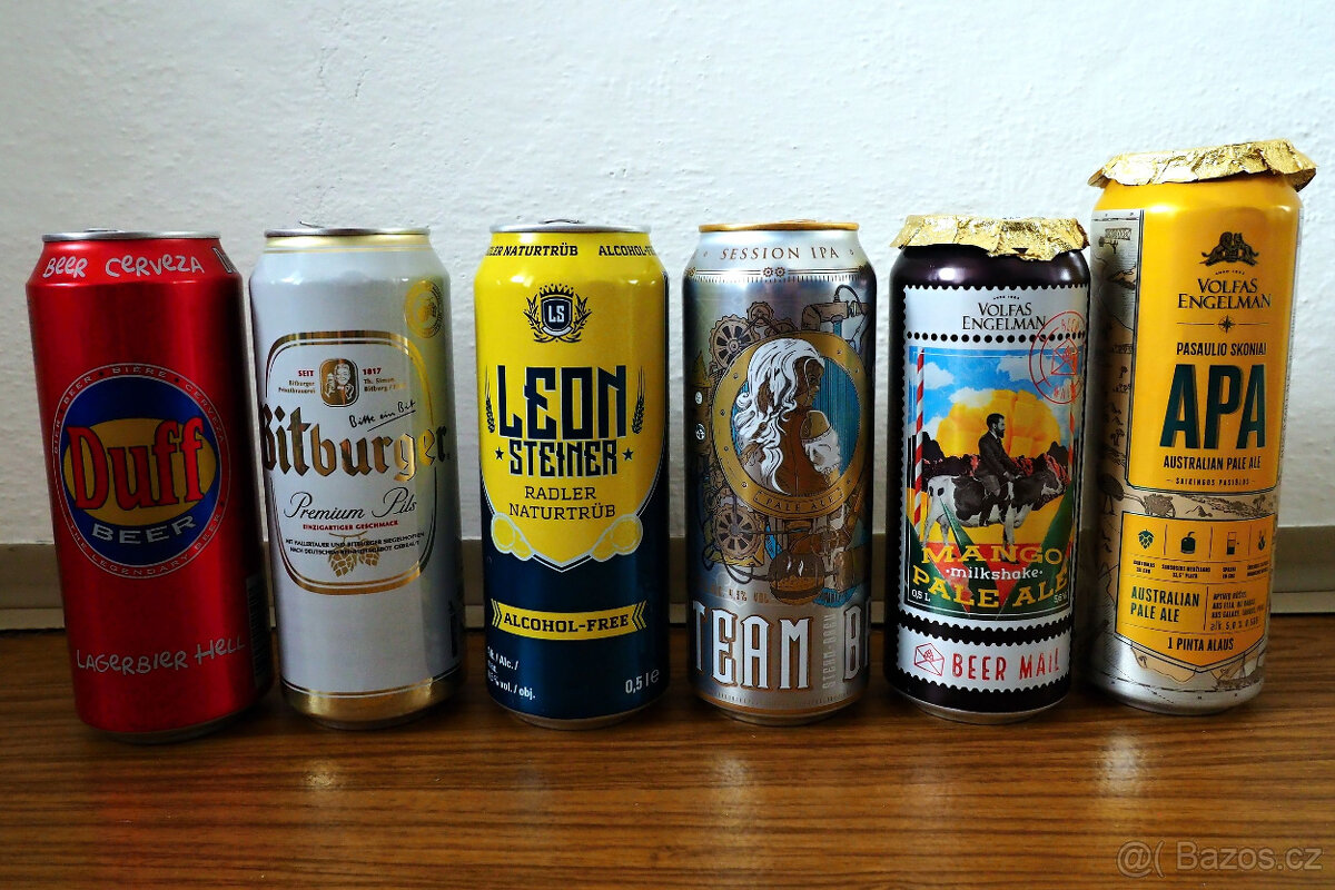 Sběratelské prázdné lahve + pivní lahve a plechovky - 19