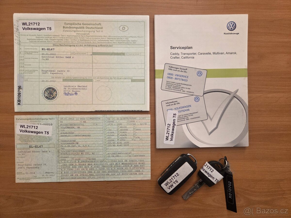 VW Transporter 2.0 TDI,DPH,2012,Tažné,1.Majitel - 19