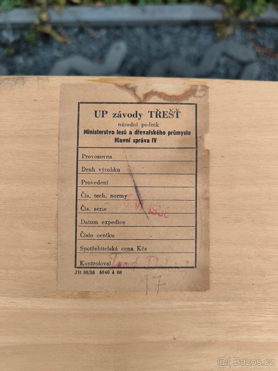 Art Deco jídelní rozkládací stůl Jindřich Halabala - 19