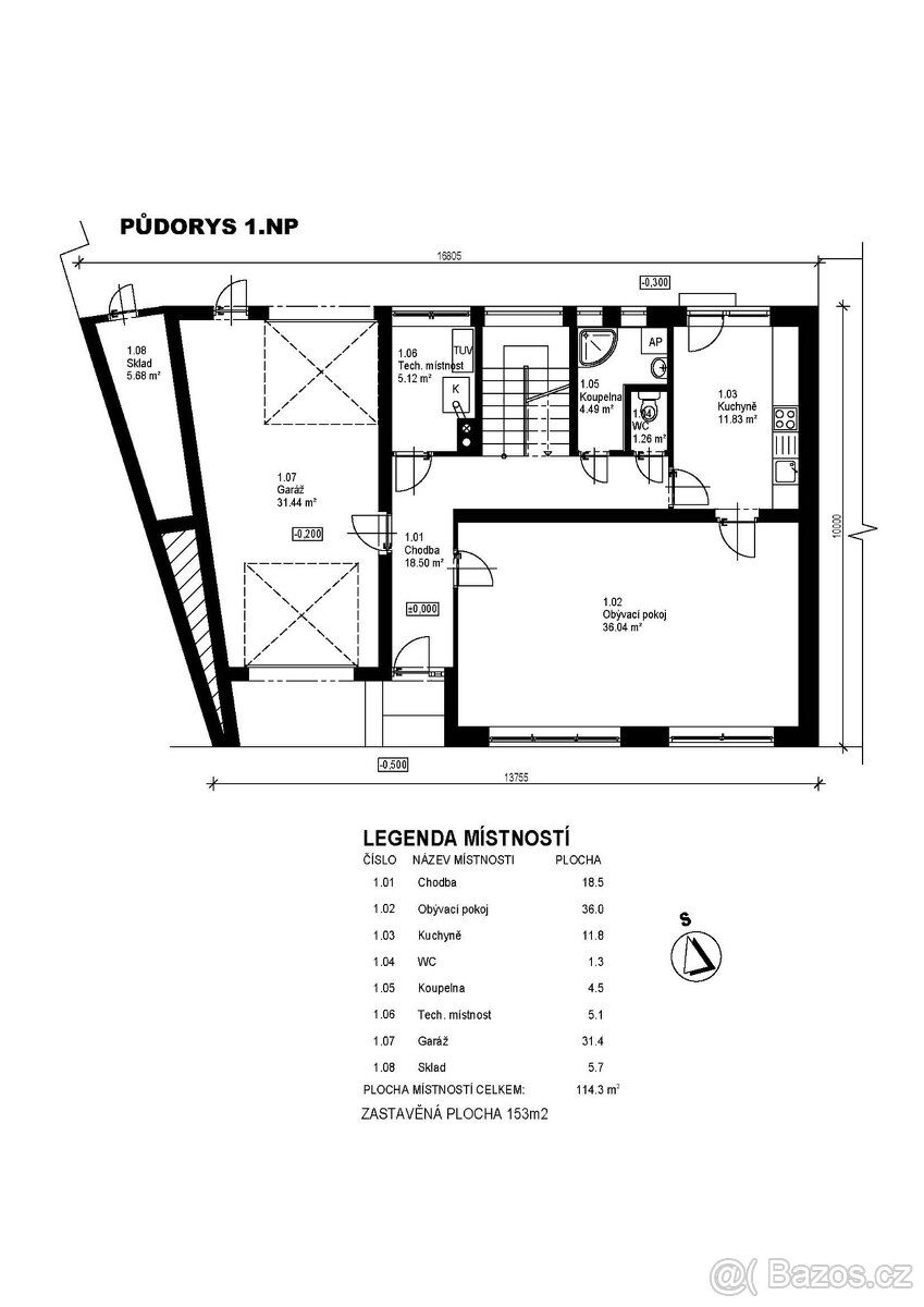 Rodinný dům 4+1 s garáží, terasou a zahradou – Lipník n. B. - 19