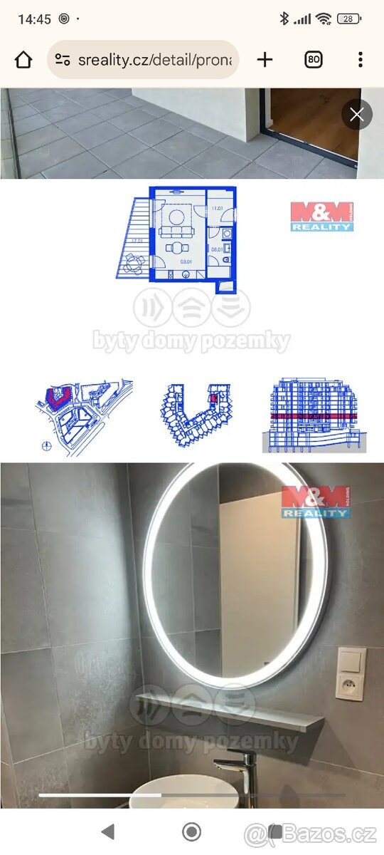 Pronajmu nový, zařízený byt 1kk 42m s terasou - Hagibor - 19