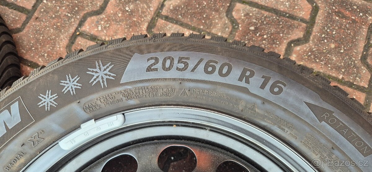 Plechové disky VW Troc 5x112 6x16 ET43 205/60r16 zimni - 19