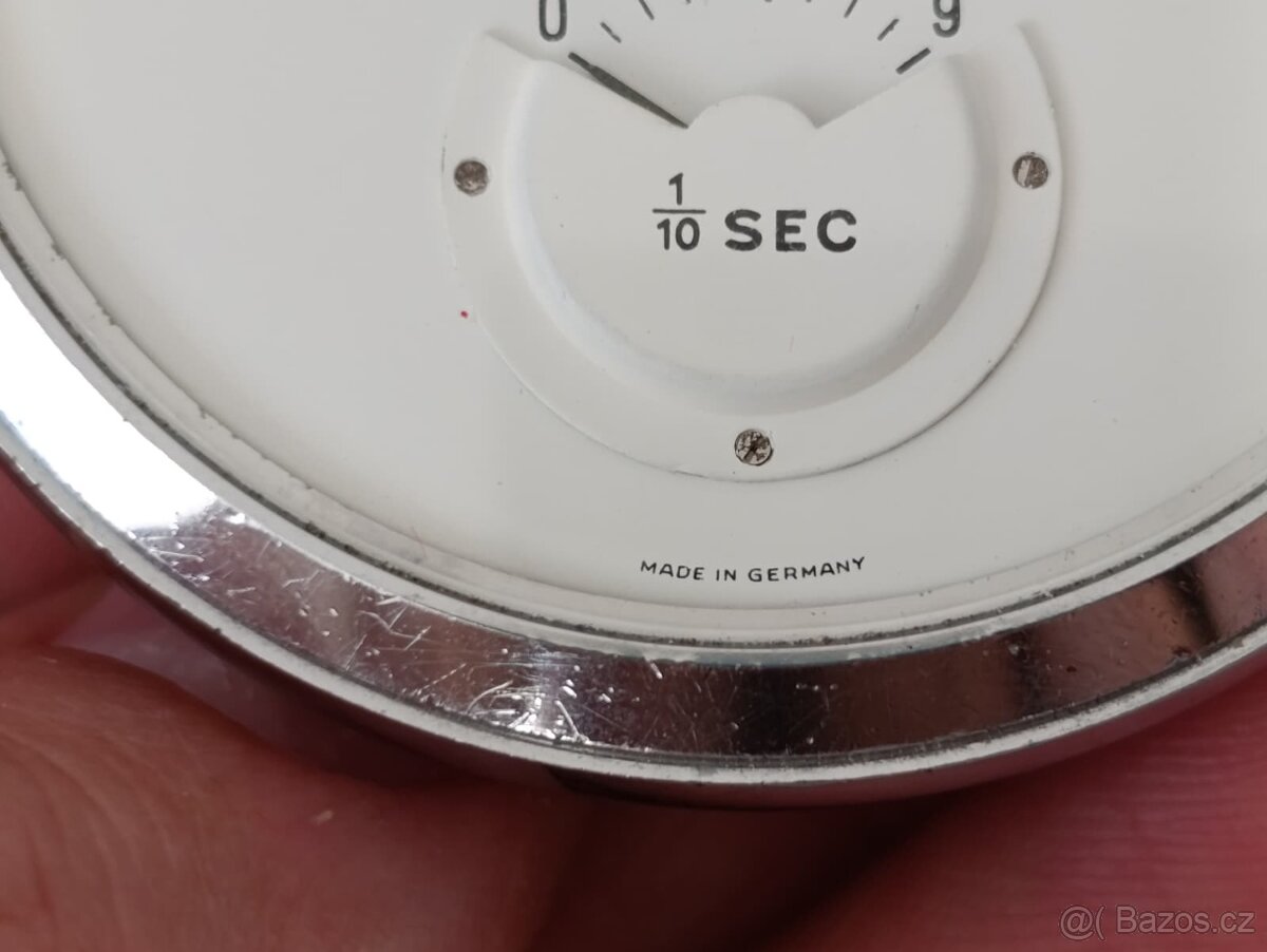 Zajímavé staré německé kapesní stopky Junghans 1/10s. - 19