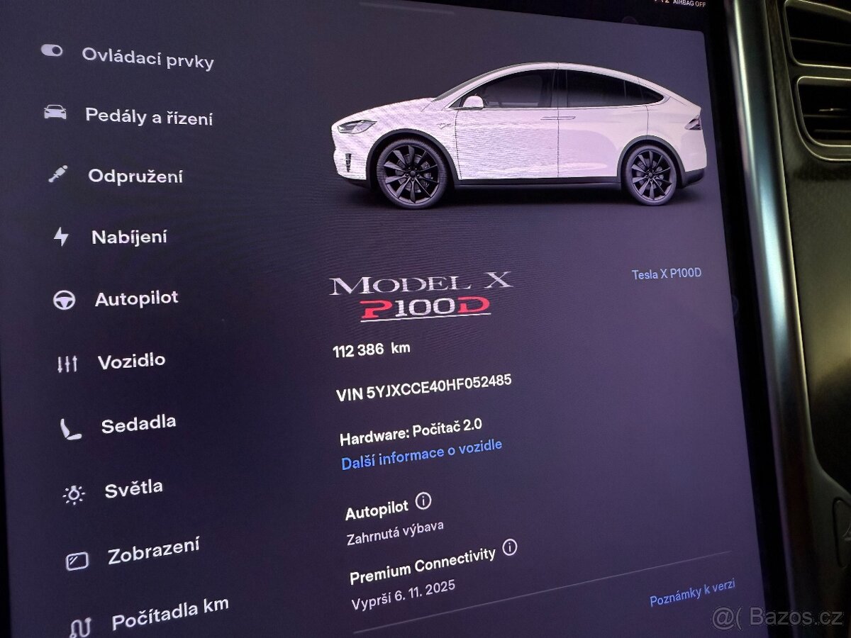 Tesla Model X P100D Performance 568kw 6míst - 19