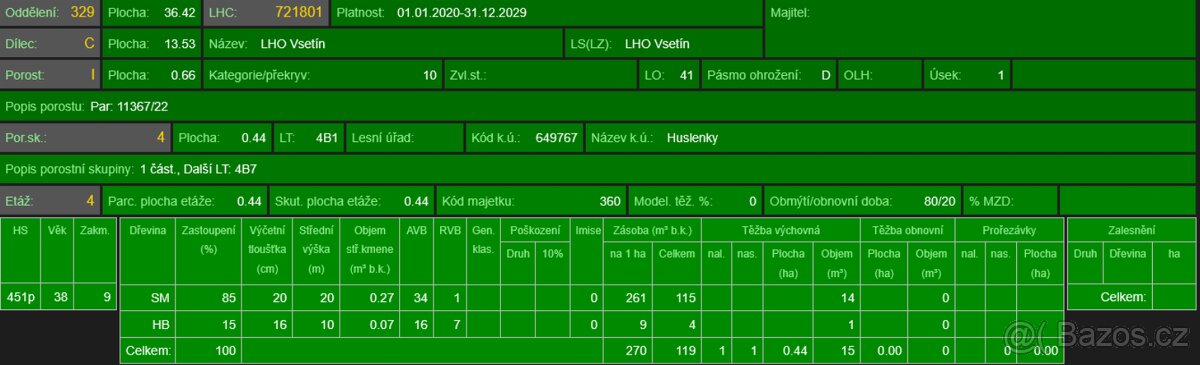 Prodej pozemků k.ú. Huslenky - 19